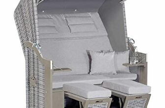 OUTLIV. Cliff Strandkorb aus Pinie/Geflecht in Onix