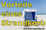 Vorteile eines Strandkorbes