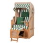 bene living Strandkorb-Set Ammersee 1-Sitzer Teak - PE Shell - Modell 561 - Liftersystem