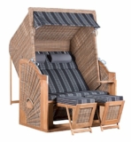 DekoVries Strandkorb TRENDY Pure Classic XL