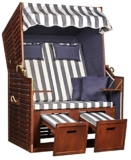 Mr. Deko Strandkorb Ostsee Rustic Wood