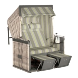 Sonnenpartner Präsident 2-Sitzer antikweiß/grau