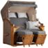 Mr. Deko Strandkorb Ostsee Rustic Wood