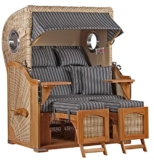 Strandkorb Teakholz Volllieger Strandstuhl