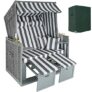 TecTake 800805 Strandkorb Ostsee 2-Sitzer